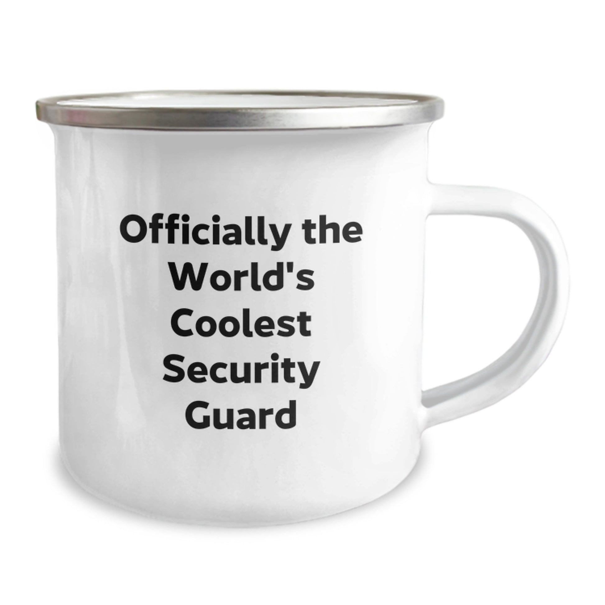 Graduation Unique Gifts for the World's Coolest Security Guard, Funny Quote, Stainless Steel Camping Mug from Friends - Image 2
