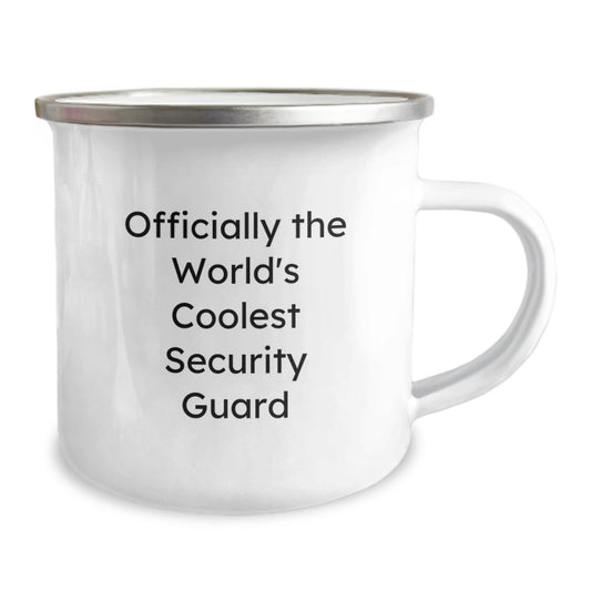 Funny Security Guard Gifts, Officially The World's Coolest Security Guard, Camping Mug for Security Guard Graduation Unique - Image 2