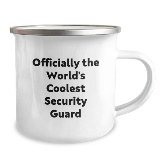 Graduation Unique Gifts for Security Guard Men Funny Camping Mug - 'Officially The World's Coolest Security Guard' - Gifts from Friends to Security Guard - Image 2