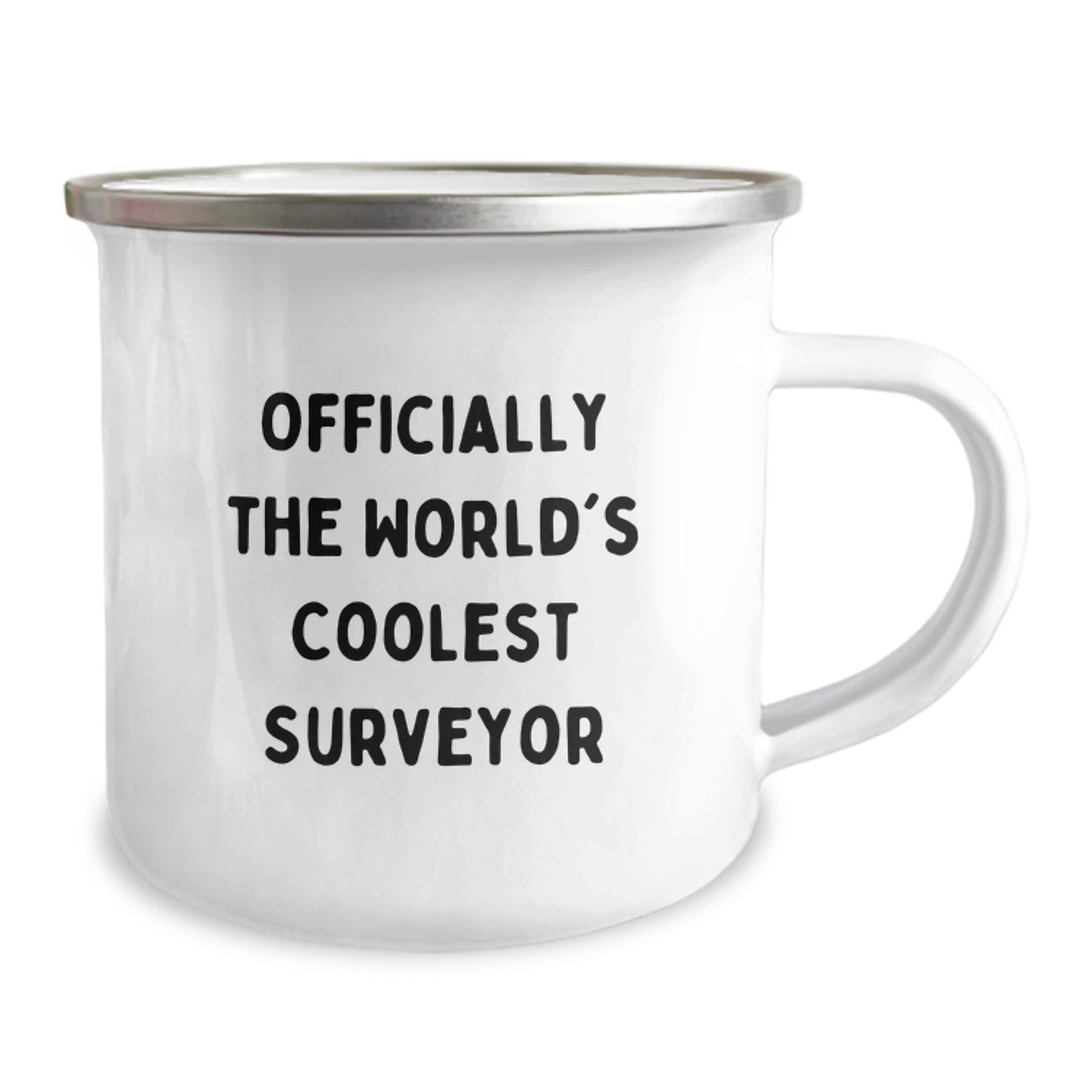 Funny Surveyor Gifts for Men from Friends - Officially The World's Coolest Surveyor Camping Mug for Graduate, Unique Graduation Gifts for Surveyor Enthusiasts - Image 2