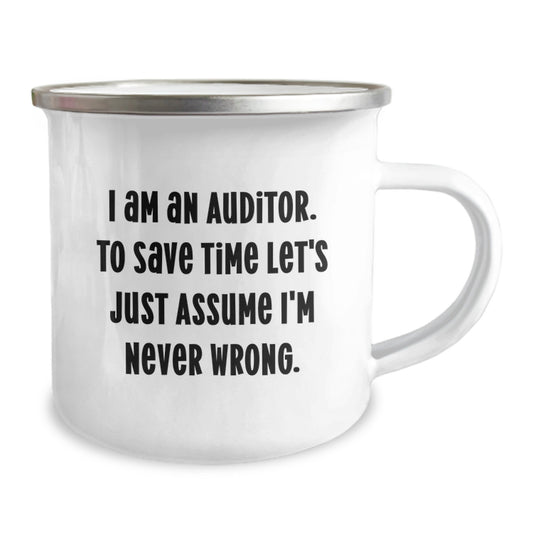 Funny Auditor Gifts for Auditor Friends from Men - 'I Am An Auditor' Camping Mug for Graduation Unique Gifts - Image 2