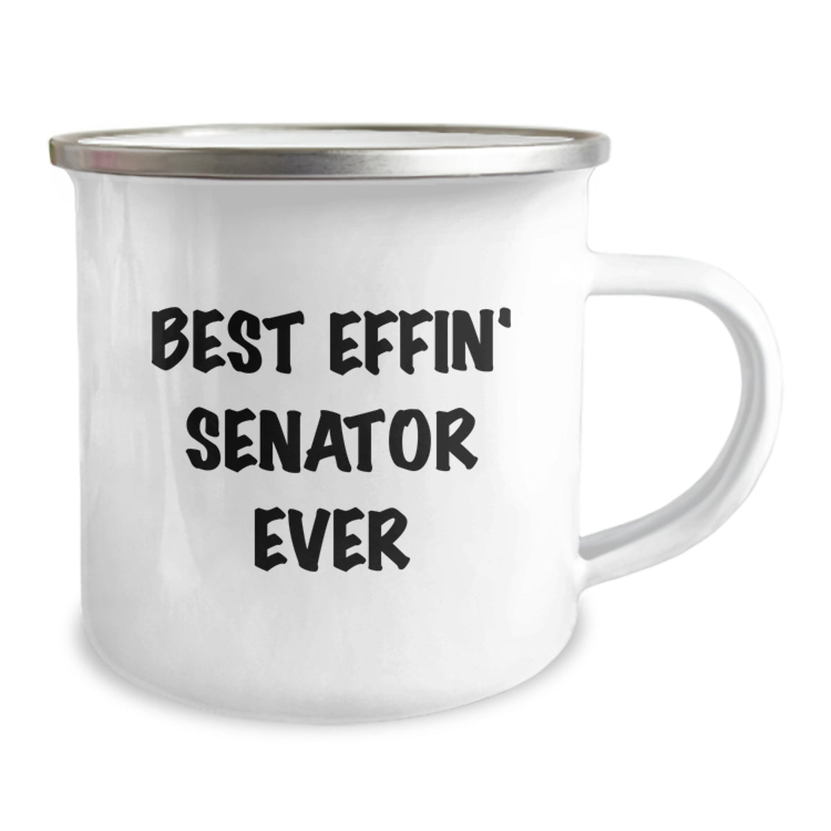 Funny Senator Gifts, Best Effin' Senator Ever Camping Mug, Unique Valentine's Unique Gifts from Friends to Senator - Image 2