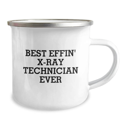 Funny X-Ray Technician Gifts from Women - Gifts for X-Ray Technician Lovers - Best Effin' X-ray Technician Ever Valentine's Unique Mugs for Men and Women - Funny Camping Mug - Image 2