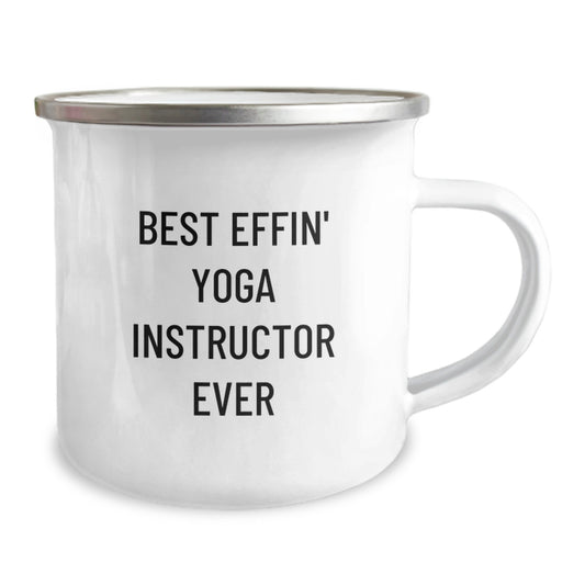Funny Yoga Instructor Gifts - Best Effin' Camping Mug for Valentine's, Gifts from Men to Yoga Instructor Friends - Image 2