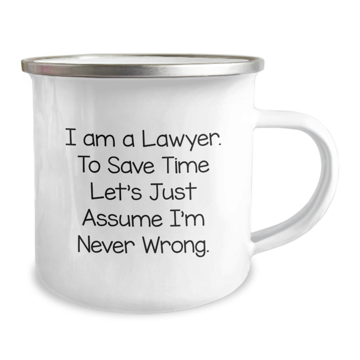 Funny Lawyer Gifts for Lawyer Friends from Lawyer Family - Camping Mug - 'I Am A Lawyer' - Image 2