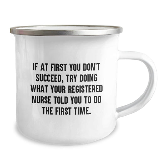 Funny Registered Nurse Gifts from Friends, Camping Mug for Registered Nurse, Graduation Unique Gifts for Men, Women, Coworkers - Image 2