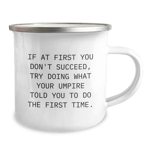 Funny Umpire Gifts for Men Graduation Unique Umpire Themed Camping Mug - Image 2
