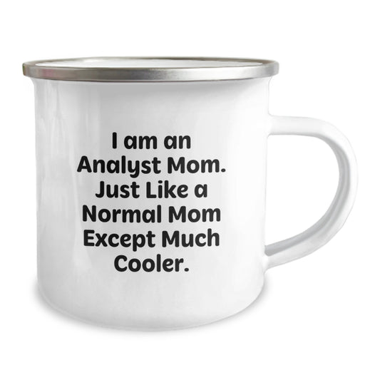 Gifts for Analyst Friends, Funny Analyst Mom Camping Mug, Perfect for Valentine's Unique Gifts from Friends to Analyst Coworkers - Image 2