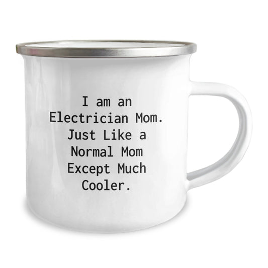 Unique Electrician Gifts for Men, Funny Electrician Mom Camping Mug - Graduation Unique Gifts from Family to Electrician Friends - Image 2