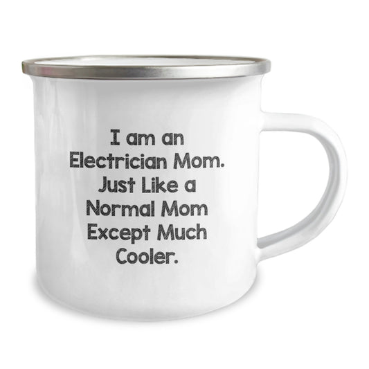 Electrician Mom Gifts for Electrician Dad, Funny Camping Mug for Electrician, Electrician Graduation Unique Gifts - Image 2
