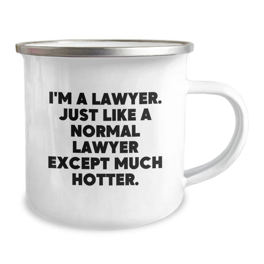 Funny Lawyer Gift, Unique Camping Mug for Lawyer Friends, Best Father's Day Unique Gifts from Family - Image 2
