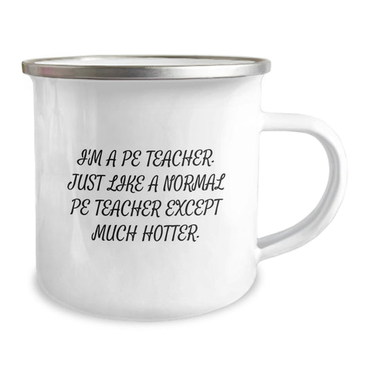 Funny PE Teacher Gifts for Men from Family, PE Teacher Men's Camping Mug, Perfect Graduation Unique Gifts - Image 2