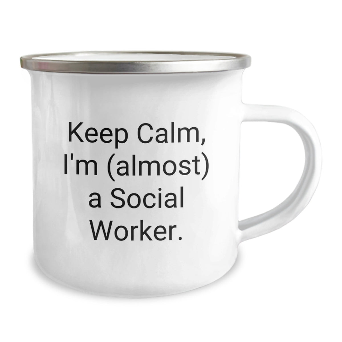 Funny Social Worker Gifts from Family - Keep Calm, I'm almost a Social Worker. Birthday Unique Mugs for Social Workers - Image 2