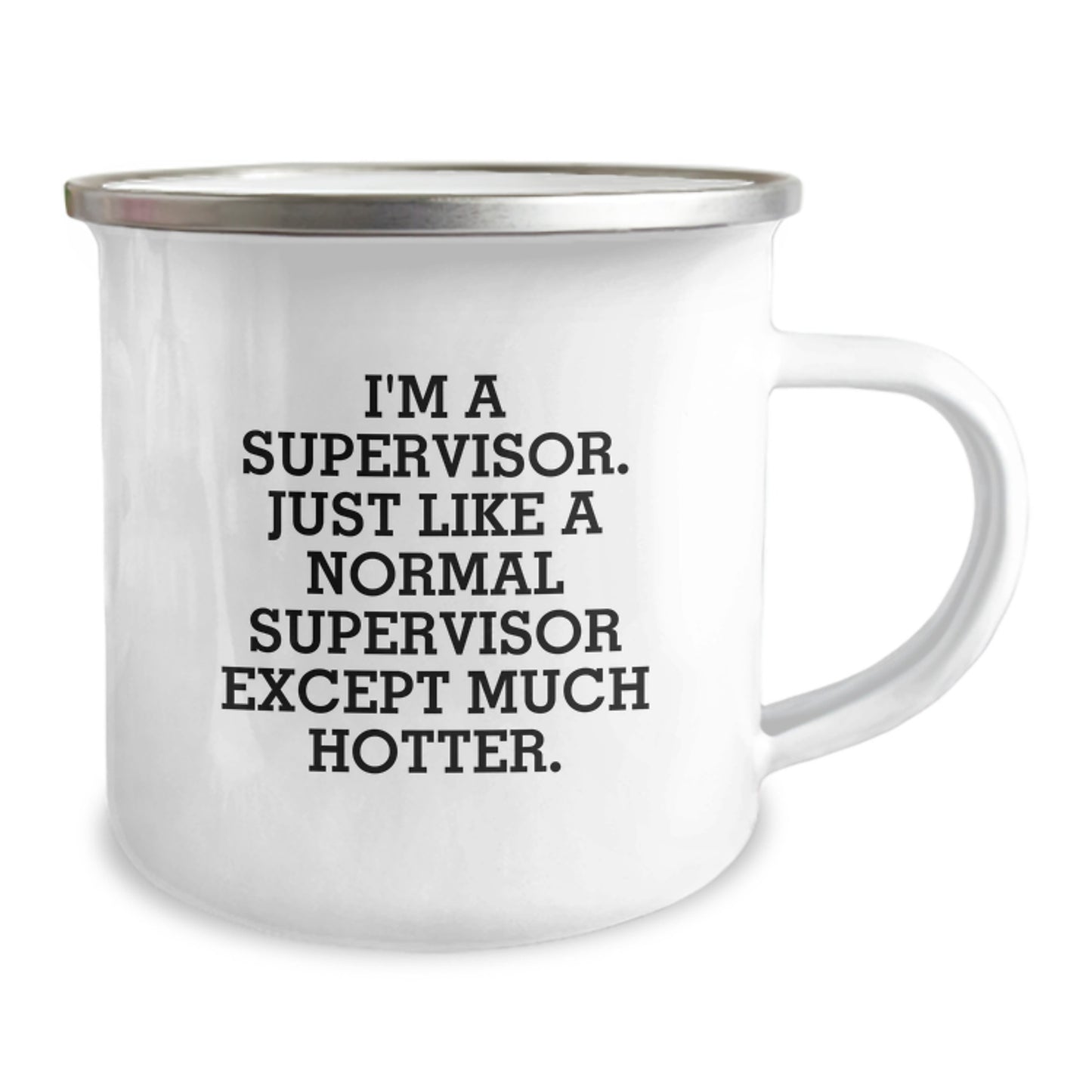 Birthday Gift for Her Supervisor Camping Mug Present with Enamel Finish - Image 2