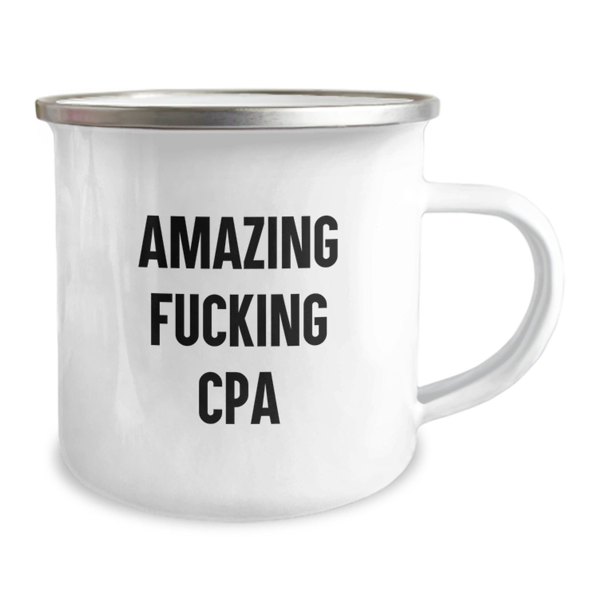 Funny CPA Gifts for Him, Great Camping Mug with Inspirational Quote, Unique Graduation Gifts from Friends to Men, 12 oz Stainless Steel - Image 2