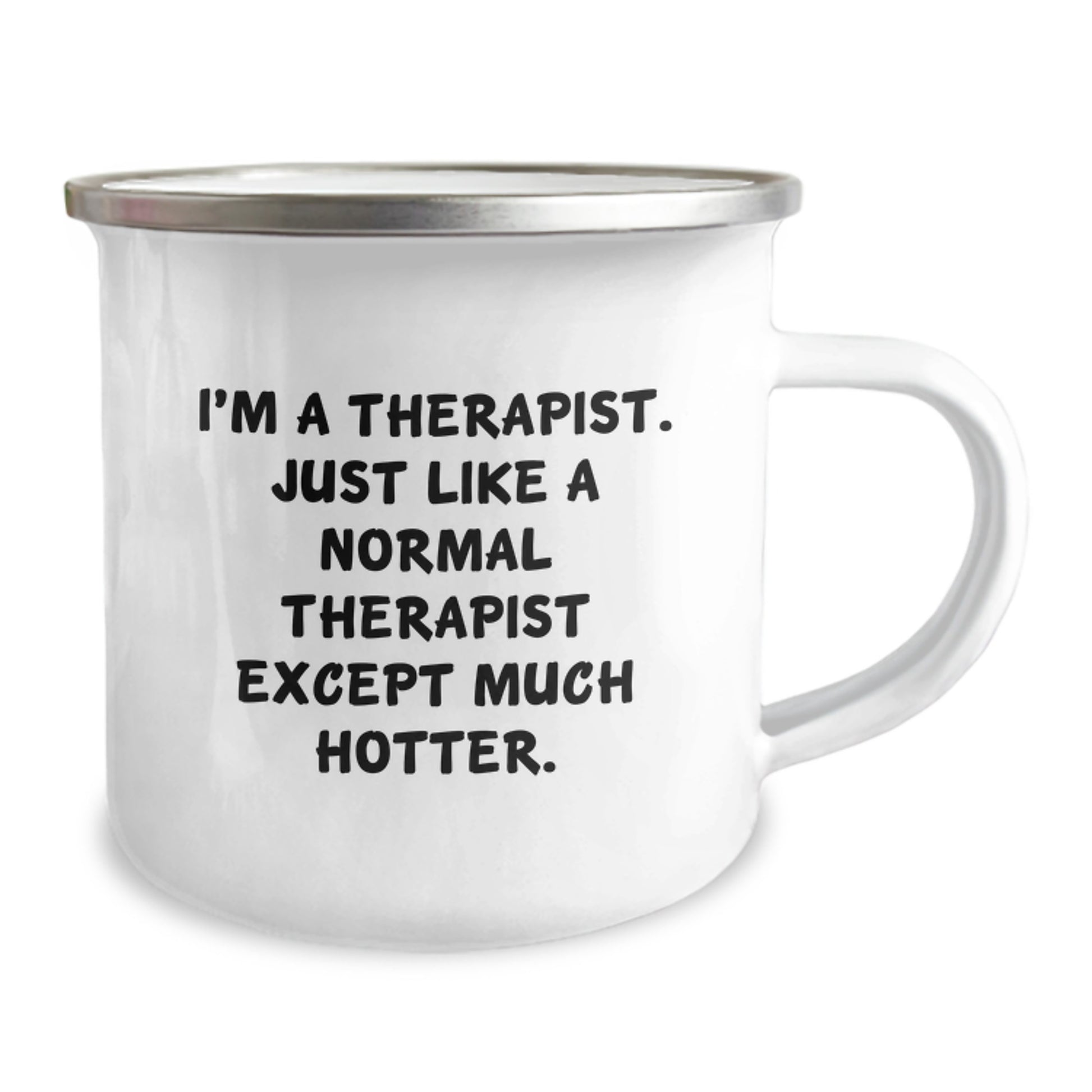 Witty Therapist Camping Mug – Birthday Gift for Friends – Novelty - Image 2