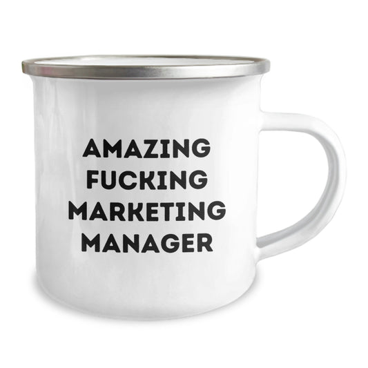 Funny Marketing Manager Gifts from Friends - Amazing F--king Marketing Manager Birthday Unique Mugs for Men - Image 2