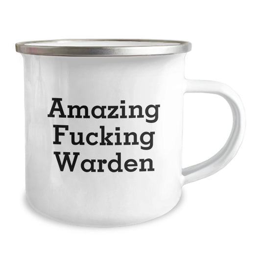 Funny Warden Gifts for Men - Camping Mug with Amazing F--king Warden Quote - Birthday Unique Gifts from Friends - Image 2