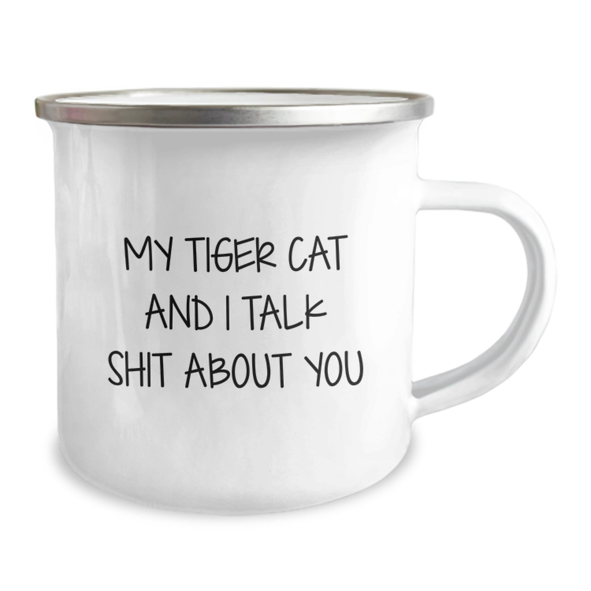Birthday Gift Tiger Cat Camping Mug for Her – Present with Humor - Image 2