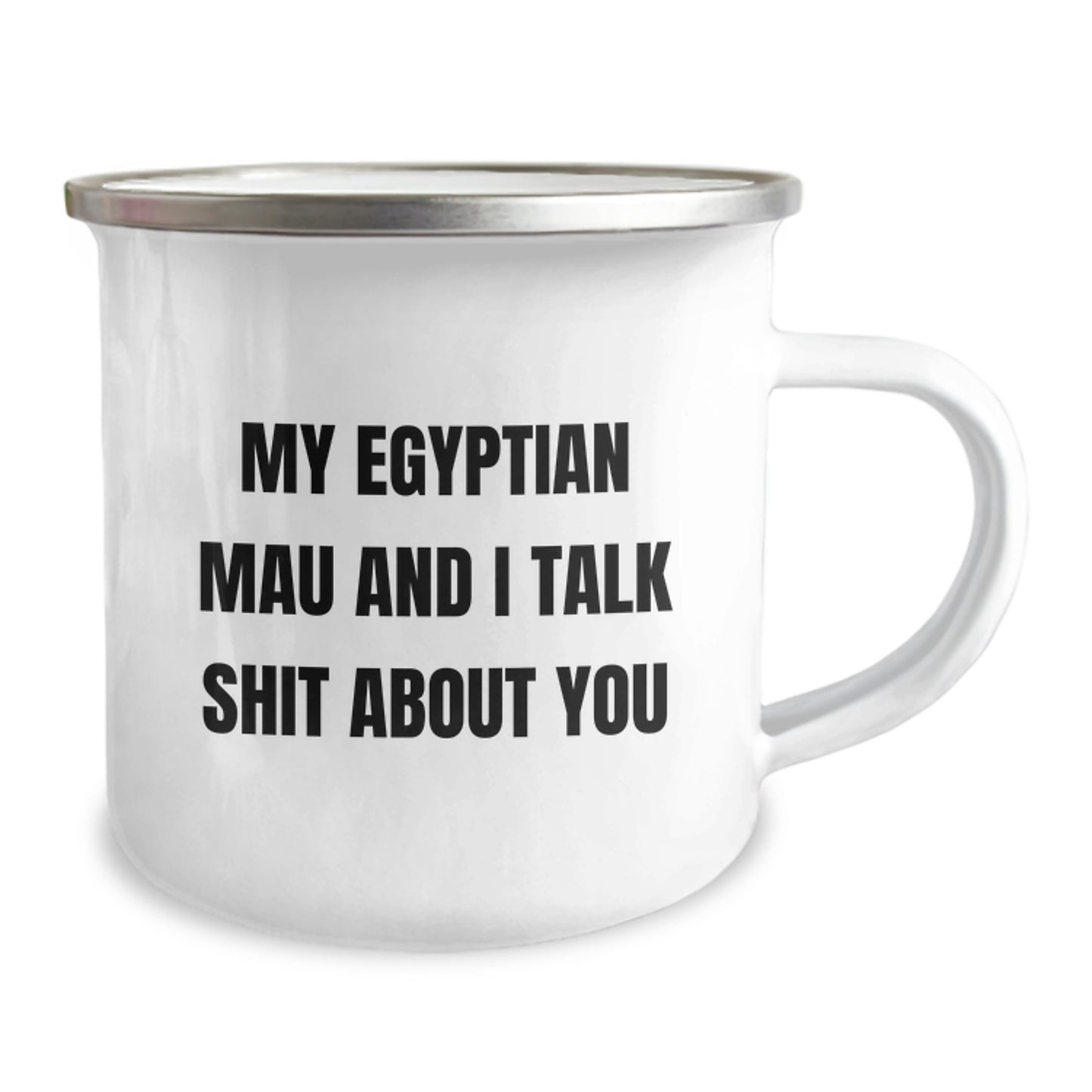Egyptian Mau Cat Camping Mug Keepsake Birthday Gift Special for Him - Image 2