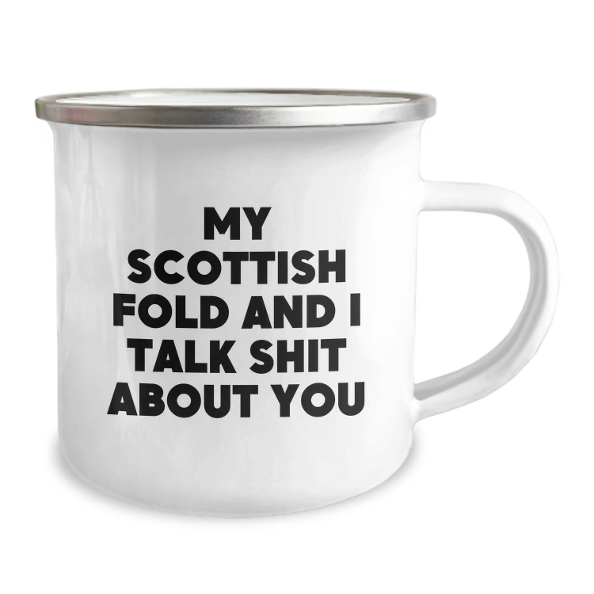 Funny Scottish Fold Cat Gifts for Mom, Scottish Fold Cat Camping Mug with Quote, Unique Mother's Day Present from Daughter - Image 2