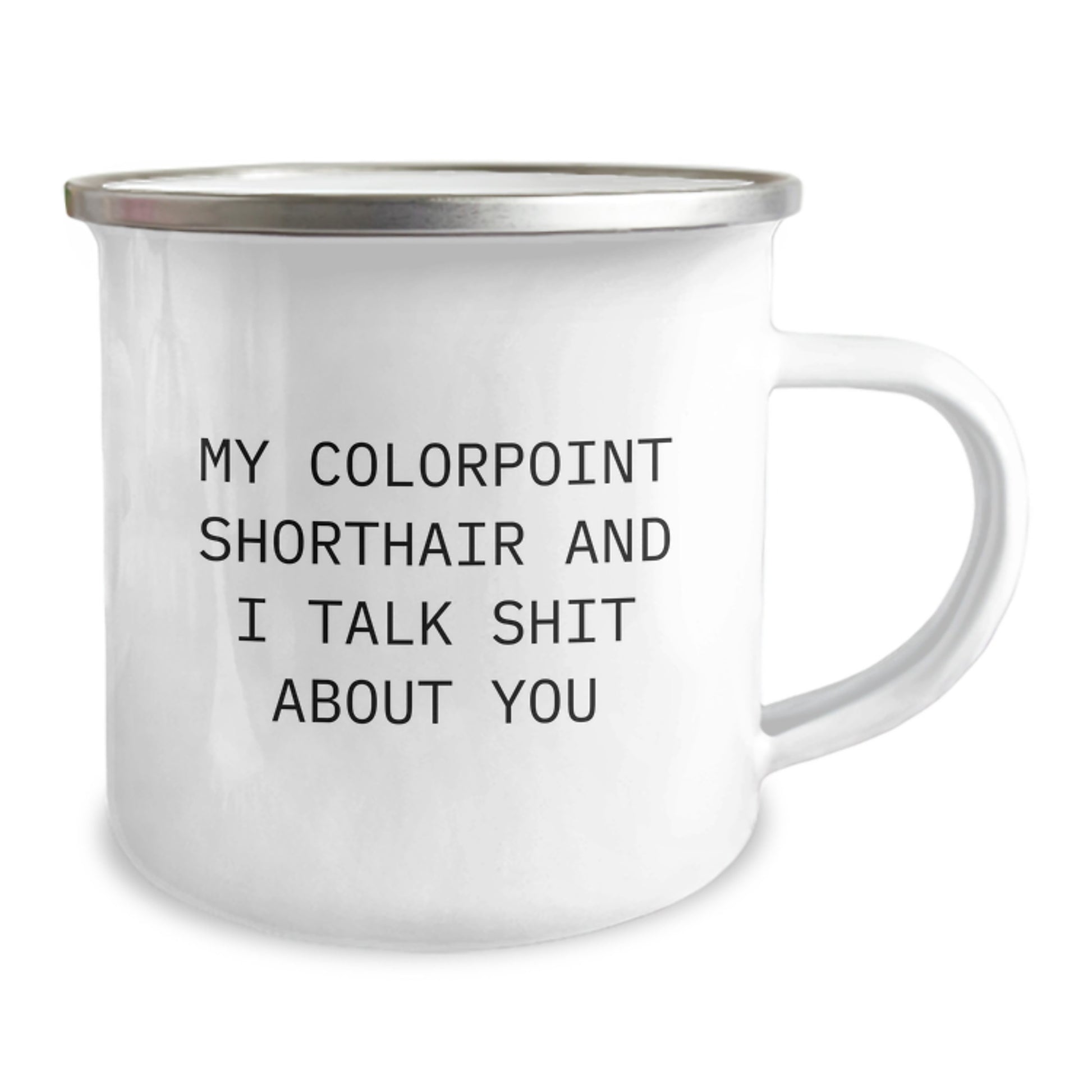 Colorpoint Shorthair Cat Camping Mug Keepsake Birthday Gift for Him - Image 2