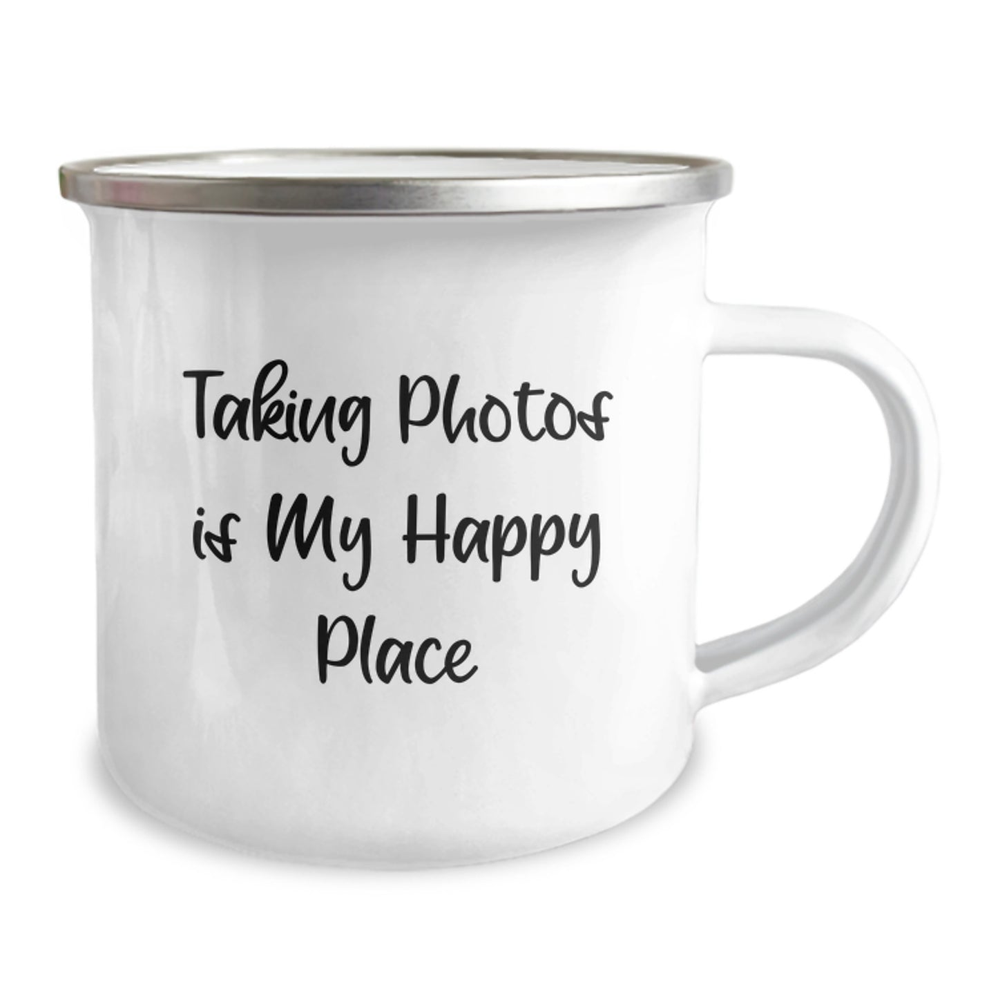 Funny Taking Photos Is My Happy Place Gifts from Mom to Daughter Graduation Unique Camping Mug for Women - Image 2