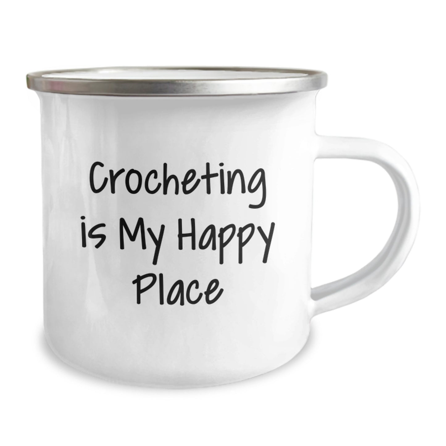 Birthday Gift for Her Crocheting Camping Mug Present Keeps Warm - Image 2