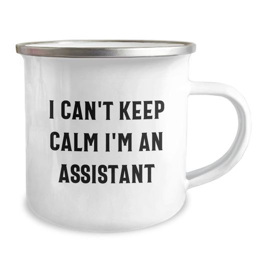 Funny Assistant Gifts for Men, Unique I Can't Keep Calm I'm An Assistant Birthday Mug Gifts from Friends, Coworkers - Image 2