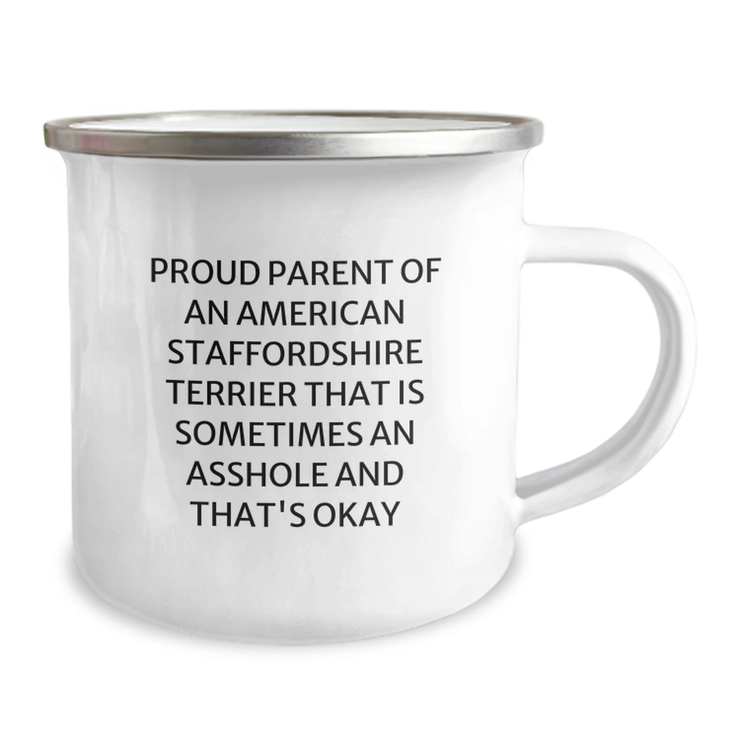 Birthday Gift for Her American Staffordshire Terrier Camping Mug Present - Image 2