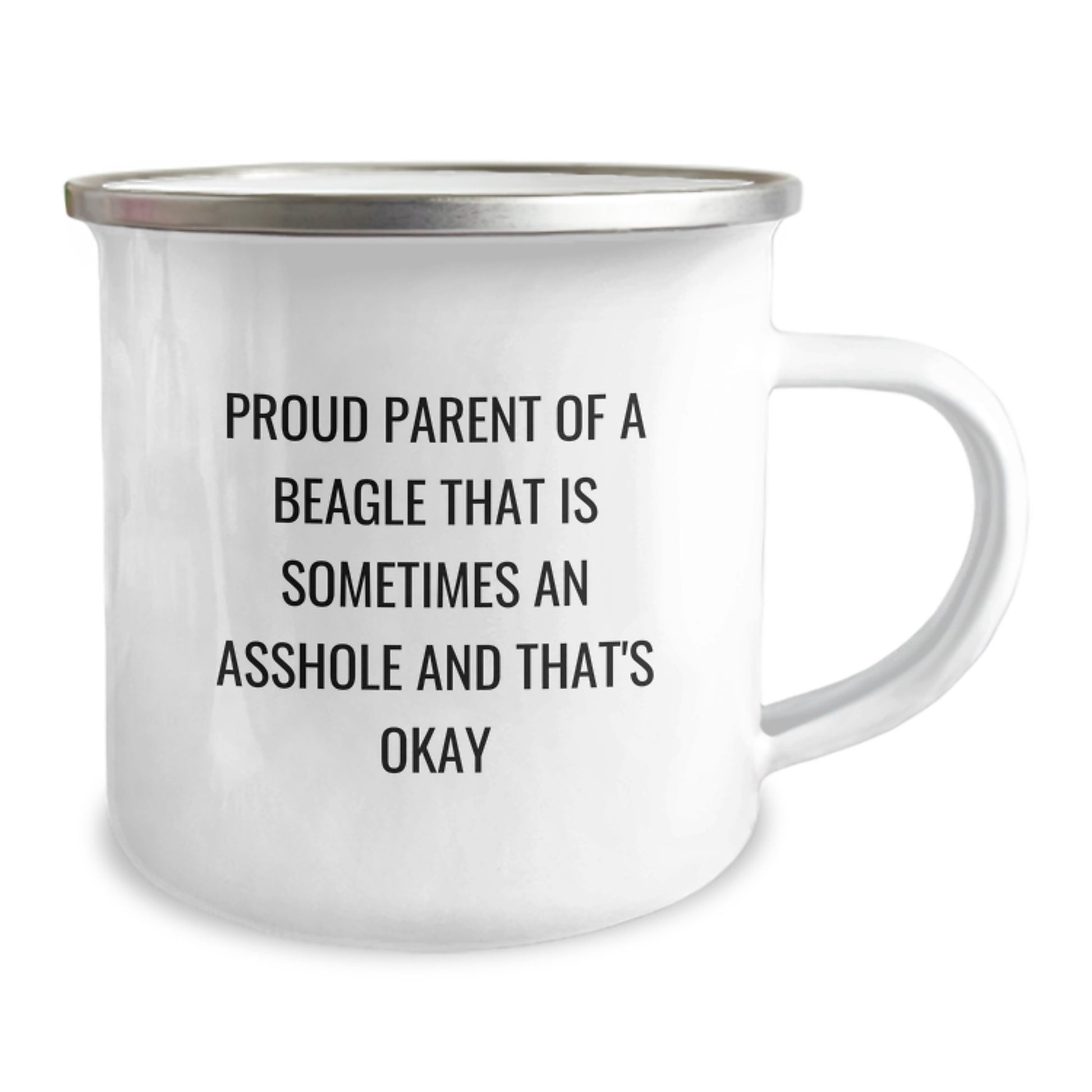 Beagle Camping Mug Birthday Gift Idea for Coworkers with Cheeky Quote - Image 2