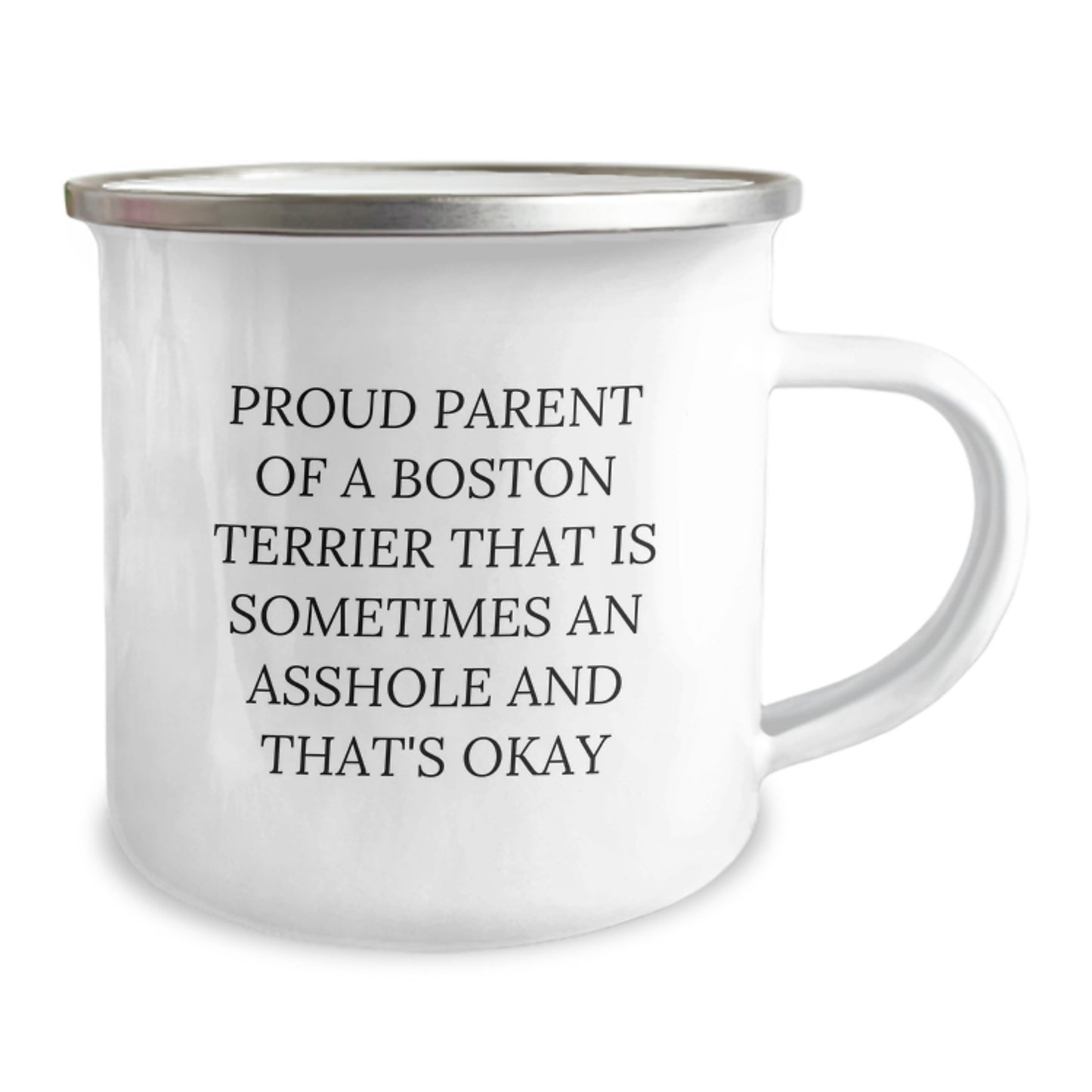 Quirky Boston Terrier Camping Mug Birthday Gift for Friends - Image 2