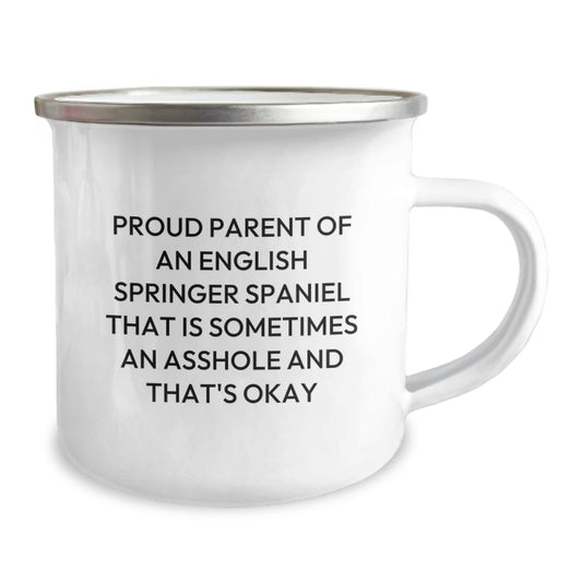 Funny English Springer Spaniel Dog Gifts for Mom - Camping Mug with Proud Parent Quote - Unique Mother's Day Unique Gifts from Family - Image 2