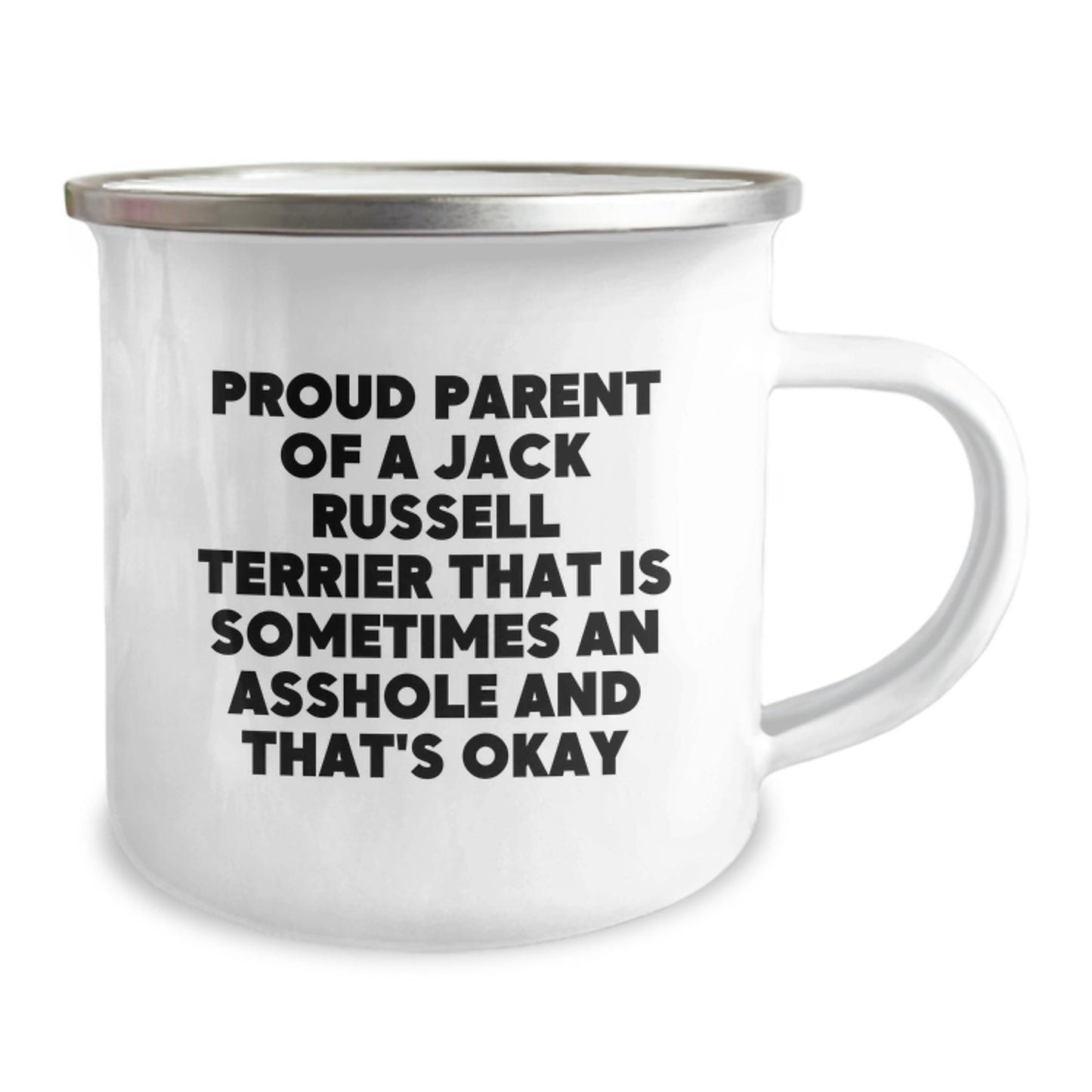 Jack Russell Terrier Asshole Novelty Camping Mug for Friends Gift - Image 2