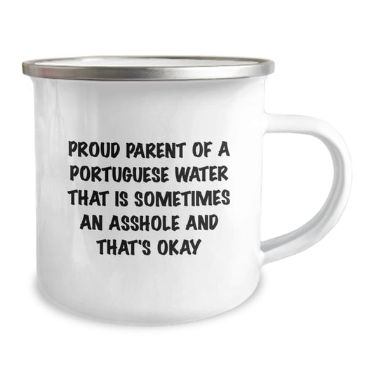 Funny Portuguese Water Dog Gifts for Men from Friends - Proud Parent Mug, Camping Mug, Graduation Unique Gifts for Portuguese Water Dog Owners - Image 2