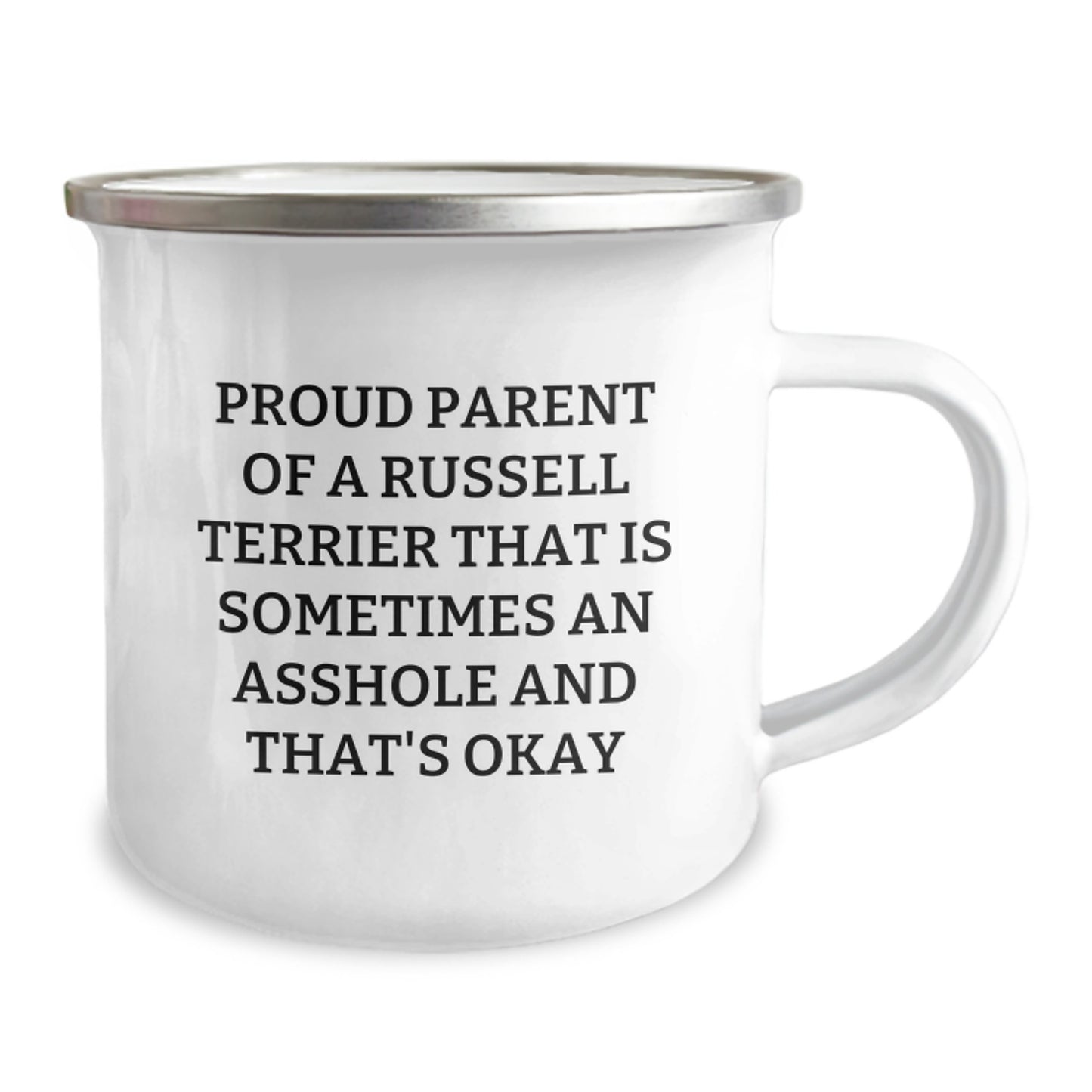 Funny Russell Terrier Dog Gifts from Dad for Father's Day Unique Camping Mug, Perfect for Proud Parents of Russell Terrier Dogs - Gifts for Russell Terrier Dog Lovers - Image 2