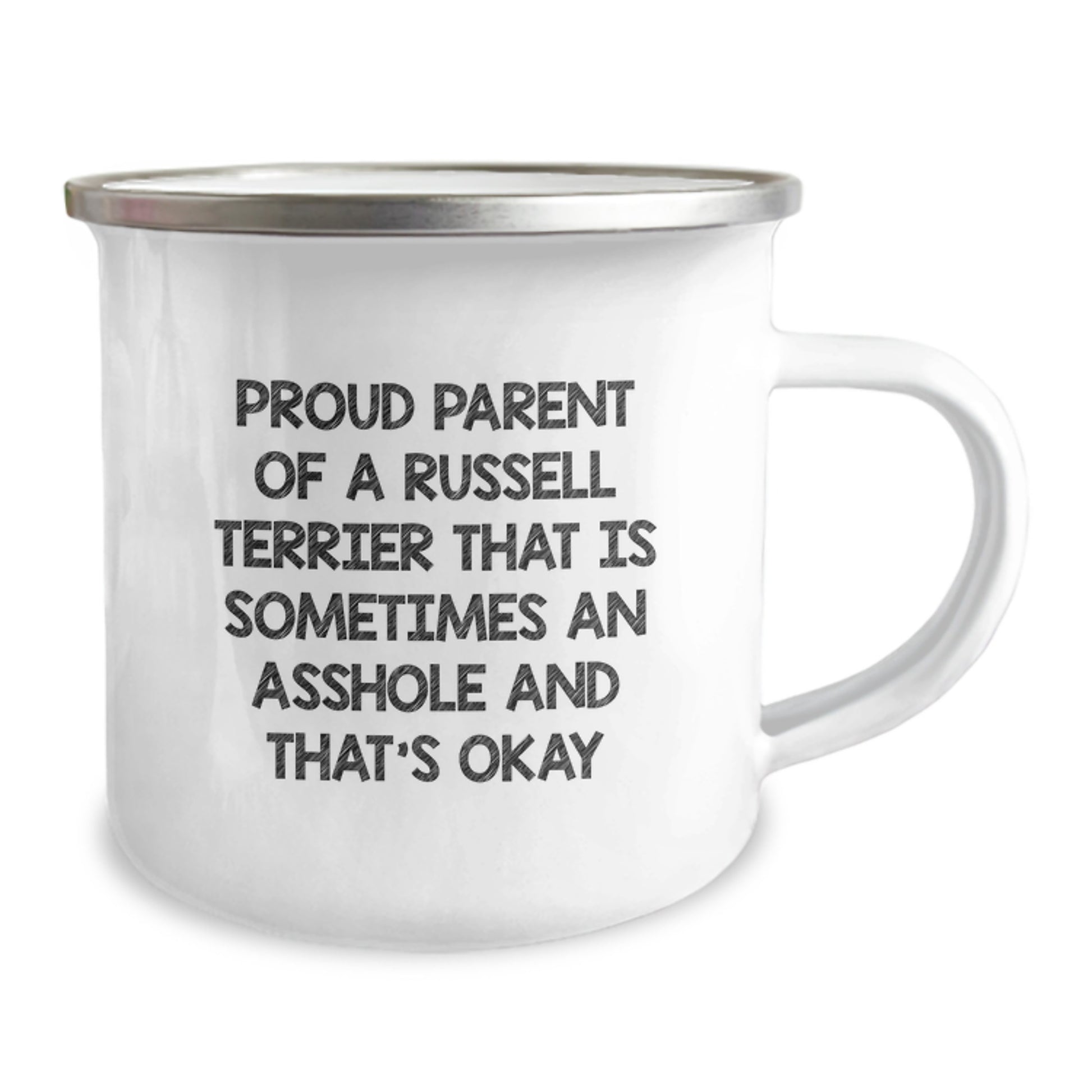 Funny Russell Terrier Dog Lover Camping Mug Gifts from Friends and Family - Proud Parent Humor, Father's Day Unique Gifts - Image 2