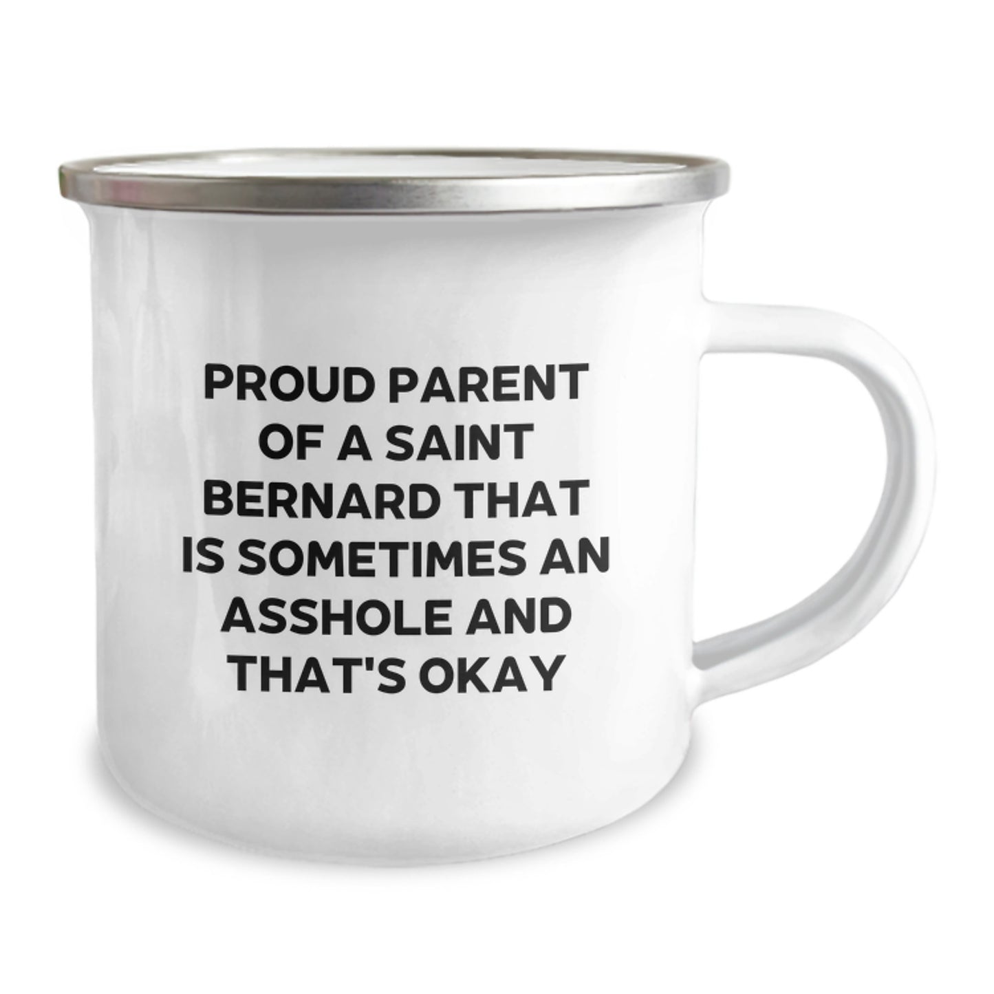 Saint Bernard Dog Camping Mug - Funny Quote Gifts for Men and Women - Unique Father's Day Unique Gifts from Dad to Kids - Image 2