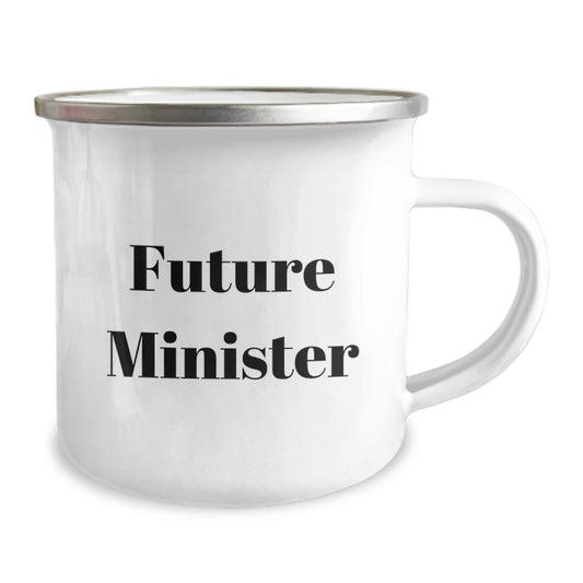 Funny Minister Gifts for Men, Future Minister Birthday Unique Presents from Family, Friends, Coworkers, Stainless Steel Camping Mug with Inspirational Quote - Image 2