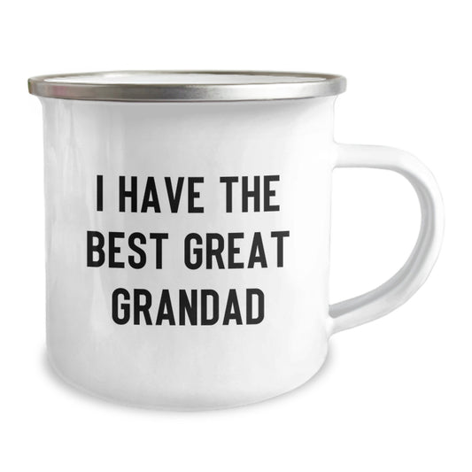 Funny Grandad Gifts, Great Graduation Unique Mugs, 'I Have The Best Great Grandad' Camping Mug from Grandad, for Grandad Men - Image 2