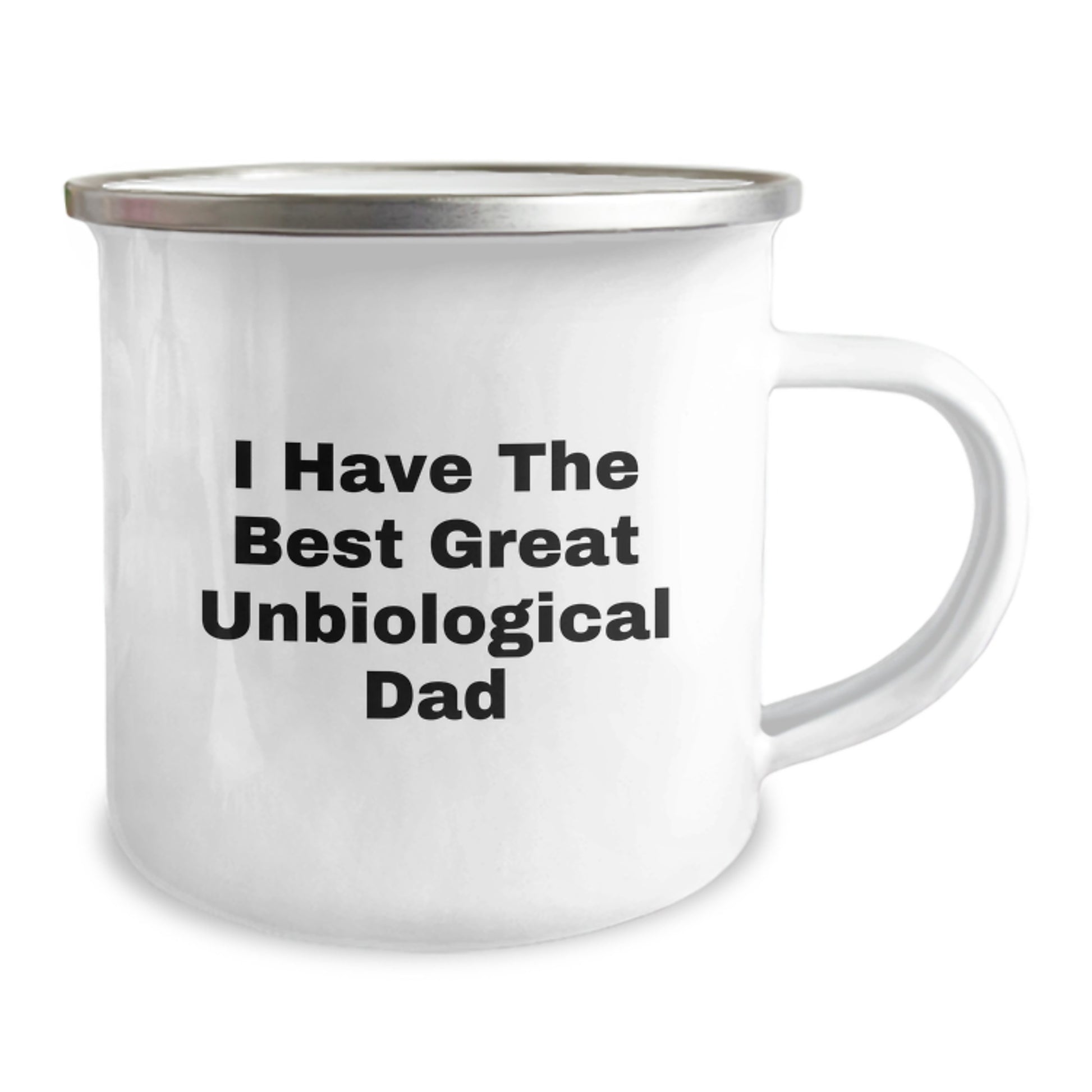 Unbiological Dad Keepsake Premium Camping Mug for Him Birthday Gift - Image 2