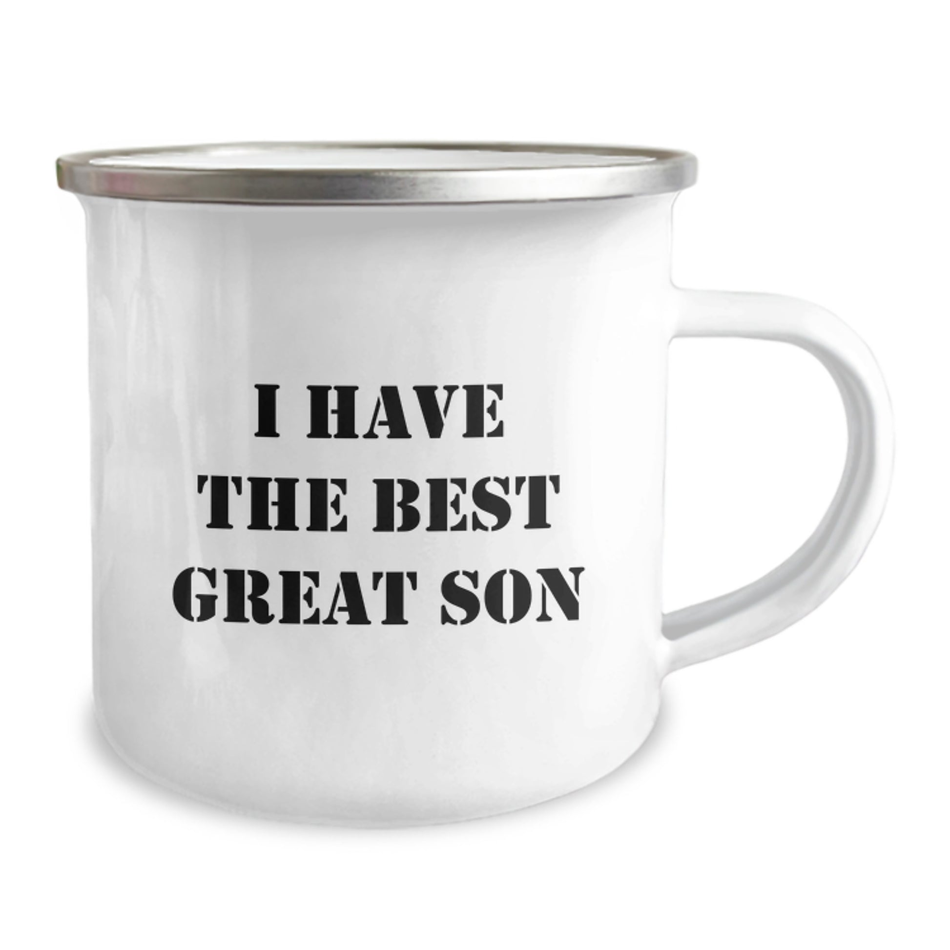 Son Keepsake Camping Mug Birthday Gift for Him with Enamel Finish - Image 2