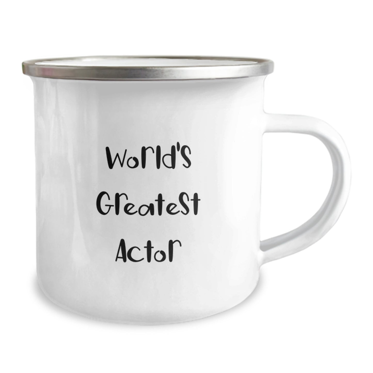Him Keepsake Birthday Gift World's Greatest Actor Camping Mug 12oz - Image 2