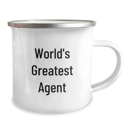 Funny Agent Gifts from Family, World's Greatest Agent Camping Mug, Perfect for Agent Fathers Day Unique Gifts - Image 2