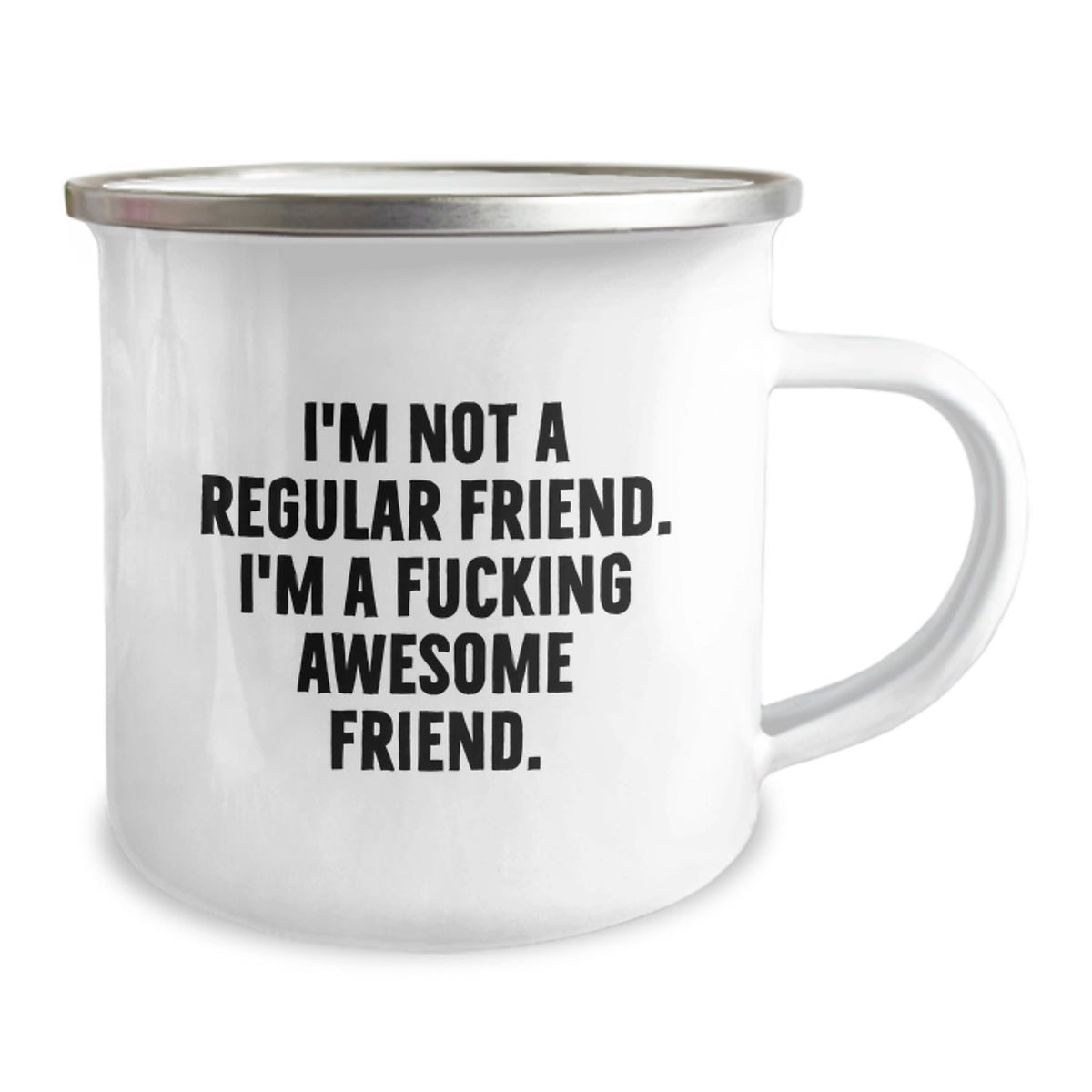 Funny Friend Camping Mug, I'm Not A Regular Friend, Birthday Unique Gifts from Friends - Image 2