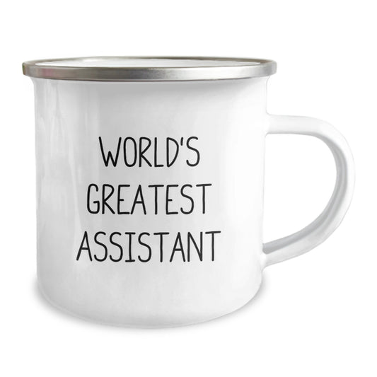 Funny Assistant Gifts from Friends, World's Greatest Assistant Inspirational Quote Camping Mug for Assistant, Perfect Graduation Unique Gifts - Image 2