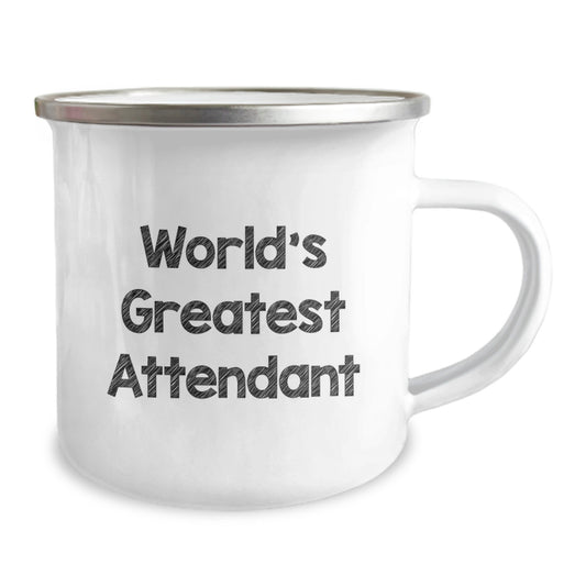 Gifts from Family for the World's Greatest Attendant - Unique Camping Mug for Attendant on Father's Day - Image 2