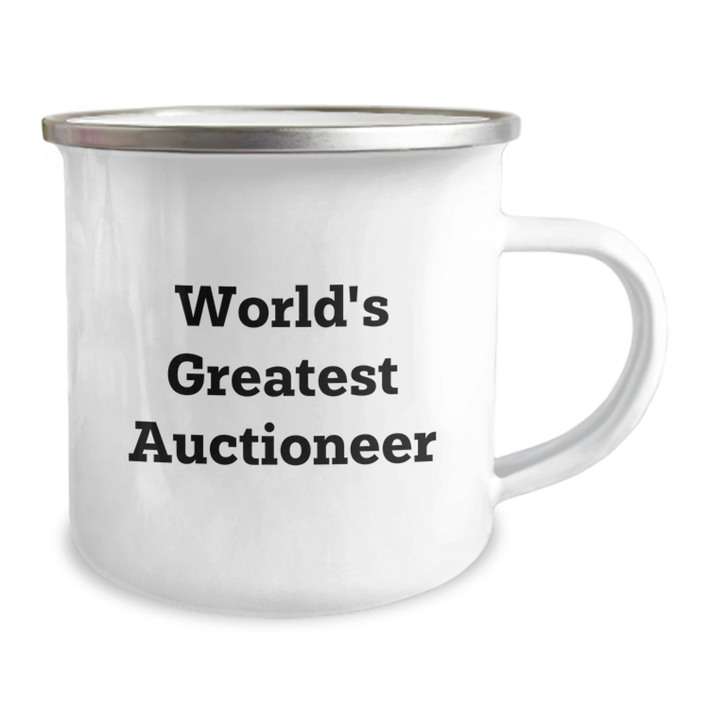Auctioneer Keepsake Camping Mug for Him Birthday Gift - Image 2