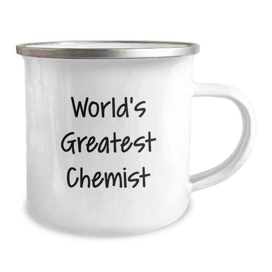 Funny Chemist Gifts from Men to Wife on Mother's Day Unique Camping Mug World's Greatest Chemist Quote - Image 2