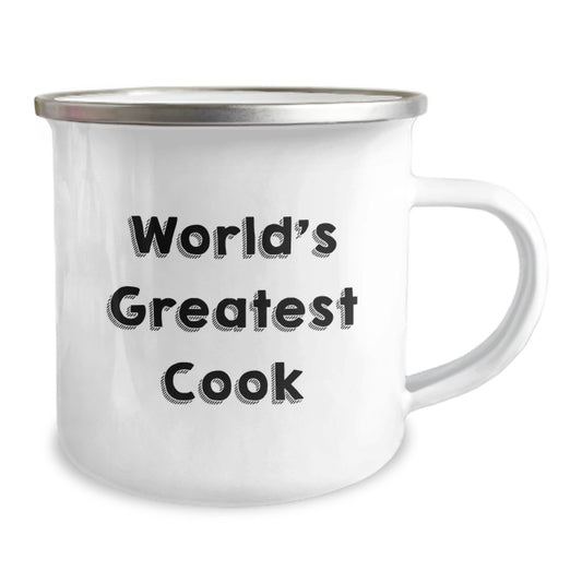 World's Greatest Cook Funny Camping Mug Gifts from Men to Cooks on Father's Day or Unique Birthday - Image 2